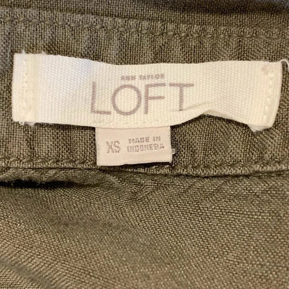 Ann Taylor Loft Women's‎ Linen Blend Long Sleeve Elastic Waist Jumpsuit Size XS - Picture 11 of 16